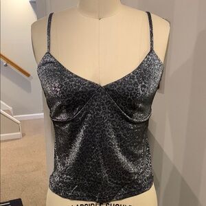 Metallic Leopard Print Camisole